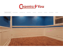 Tablet Screenshot of carpentryplusyou.com
